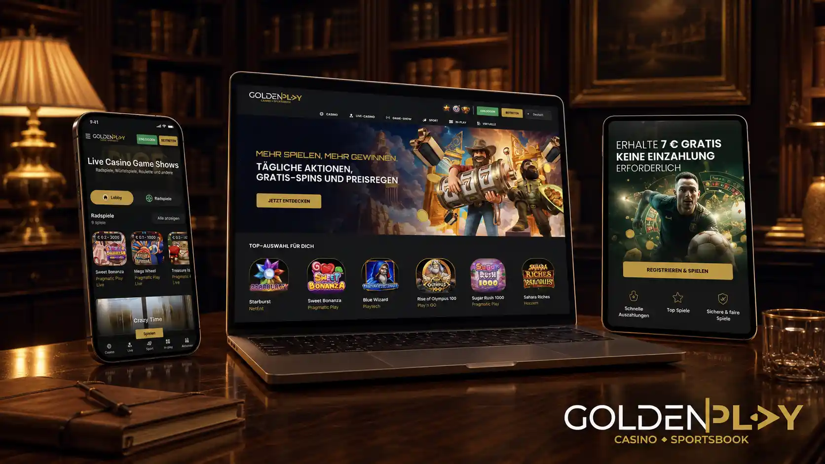 Registrierung und Login bei Golden Play